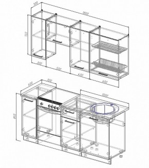 Кухонный гарнитур Лофт 1800 в Невьянске - nevyansk.mebel-e96.ru