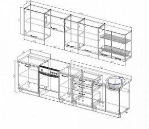 Кухонный гарнитур Шампань 3000 в Невьянске - nevyansk.mebel-e96.ru