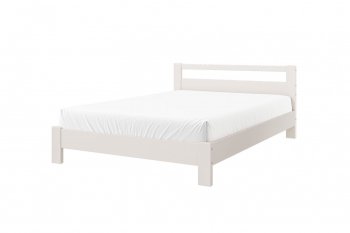 Кровать из массива Лана Льняной (БМ) в Невьянске - nevyansk.mebel-e96.ru