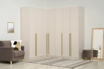 Гардеробная/шкаф 2200*1706 мм Ларго №3 Кашемир (Миф) в Невьянске - nevyansk.mebel-e96.ru