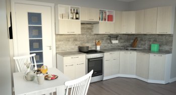 Кухонный гарнитур Лариса оптима 5 2700х1600 мм (Герда) в Невьянске - nevyansk.mebel-e96.ru
