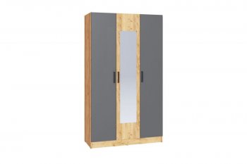 Шкаф 1200 мм Ларс крафт/графит (Микон) в Невьянске - nevyansk.mebel-e96.ru