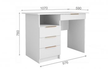 Стол Лавис СТД 1070.1 белый/белый софт (ДСВ) в Невьянске - nevyansk.mebel-e96.ru