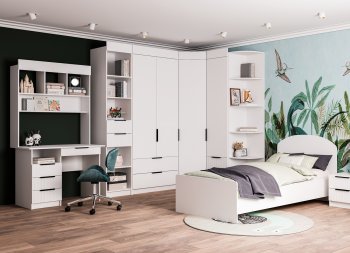 Набор детской мебели Лавис модульный белый софт (ДСВ) в Невьянске - nevyansk.mebel-e96.ru