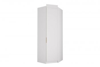 Шкаф угловой Лавис ШДУ 765.1 белый софт/ручка золотая (ДСВ) в Невьянске - nevyansk.mebel-e96.ru