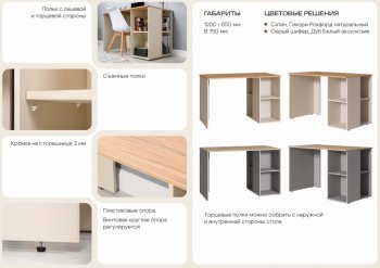 Стол письменный Лайт 12.163. серый (Моби) в Невьянске - nevyansk.mebel-e96.ru