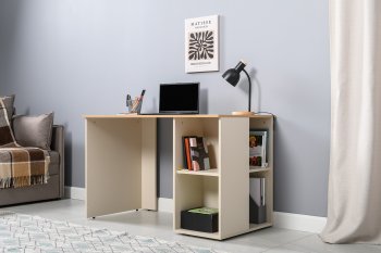 Стол письменный Лайт 12.163. сатин (Моби) в Невьянске - nevyansk.mebel-e96.ru