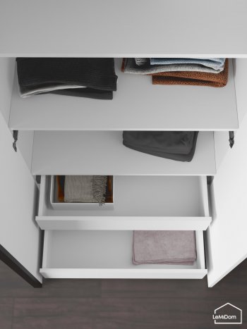 Шкаф с антресолью 800 мм Linnea MHR-2A-4 2450х800х510 (Белый-М 11.1.1) в Невьянске - nevyansk.mebel-e96.ru