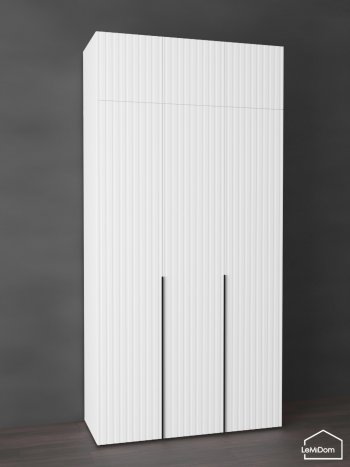 Шкаф с антресолью 1200 мм Linnea MHR-3A-1 2450х1200х510 (Белый-М 11.1.2) в Невьянске - nevyansk.mebel-e96.ru