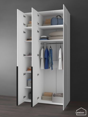 Шкаф с антресолью 1200 мм Linnea MHR-3A-1 2450х1200х510 (Белый-М 11.1.2) в Невьянске - nevyansk.mebel-e96.ru