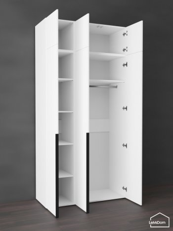 Шкаф с антресолью 1200 мм Linnea MHR-3A-1 2450х1200х510 (Белый-М 11.1.2) в Невьянске - nevyansk.mebel-e96.ru