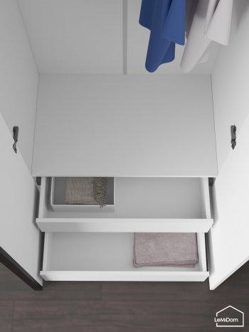 Шкаф с антресолью 1200 мм Linnea MHR-3A-2 2450х1200х510 (Белый-М 11.1.2) в Невьянске - nevyansk.mebel-e96.ru