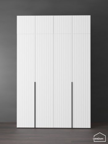 Шкаф с антресолью 1600 мм Linnea MHR-4A-2 2450х1600х510 (Белый-М 11.1.1) в Невьянске - nevyansk.mebel-e96.ru