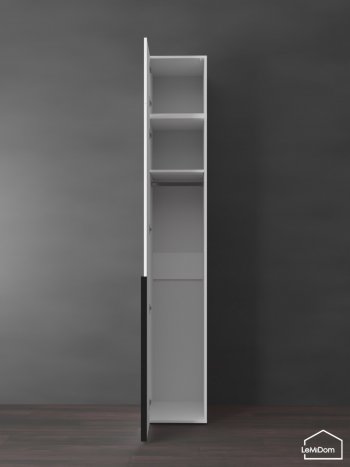 Шкаф с антресолью 400 мм Linnea MHR-1A-1 2450х400х510 (Белый-М 11.1.1) в Невьянске - nevyansk.mebel-e96.ru