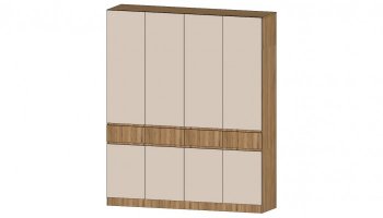 Шкаф 2000 мм 4х ств. Ленора вотан/Кашемир (Лин) в Невьянске - nevyansk.mebel-e96.ru