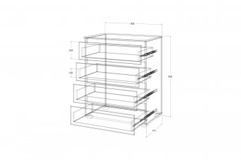 Комод Лиана золотой (Зарон) в Невьянске - nevyansk.mebel-e96.ru