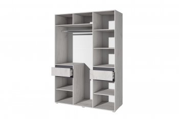 Шкаф 1600 мм Лиана графит (Зарон) в Невьянске - nevyansk.mebel-e96.ru