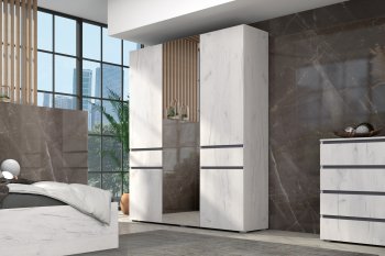 Шкаф 1600 мм Лиана графит (Зарон) в Невьянске - nevyansk.mebel-e96.ru