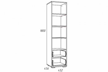 Стеллаж Лилу НМ 041.03 (Silva) в Невьянске - nevyansk.mebel-e96.ru