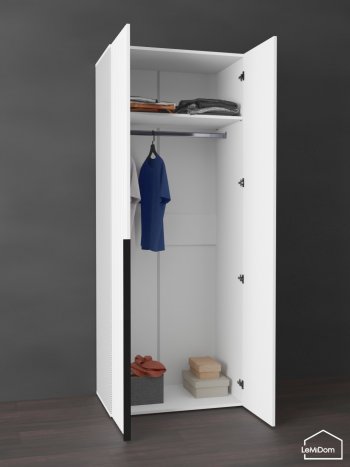 Шкаф Linnea MHR-2 2050х800х510 (Белый-М 11.1.2) в Невьянске - nevyansk.mebel-e96.ru