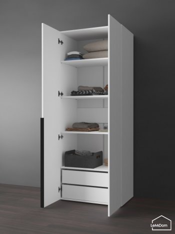 Шкаф Linnea MHR-2-4 2050х800х510 (Белый-М 11.1.1) в Невьянске - nevyansk.mebel-e96.ru