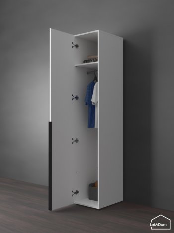 Шкаф Linnea MHR-1 2050х400х510 (Белый-М 11.1.1) в Невьянске - nevyansk.mebel-e96.ru