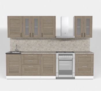 Кухонный гарнитур Лира компакт 2200 мм (Герда) в Невьянске - nevyansk.mebel-e96.ru