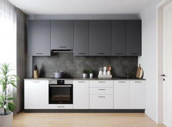 Кухонный гарнитур высокий Лофт 3000 мм (Санвут) в Невьянске - nevyansk.mebel-e96.ru