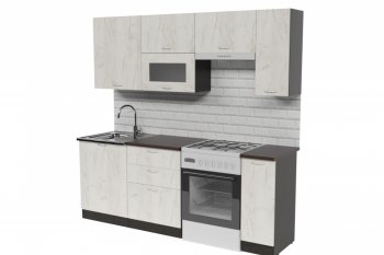 Кухонный гарнитур Лоретта ультра 2000 мм (Гретта) в Невьянске - nevyansk.mebel-e96.ru