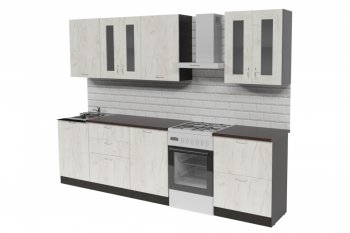 Кухонный гарнитур Лоретта компакт 2200 мм (Гретта) в Невьянске - nevyansk.mebel-e96.ru