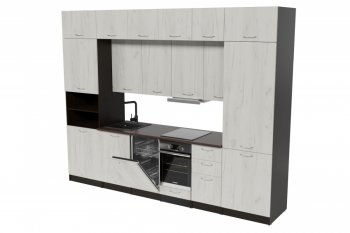 Кухонный гарнитур Лоретта люкс 3000 мм (Герда) в Невьянске - nevyansk.mebel-e96.ru