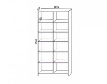 Шкаф распашной 1000 мм М6-2.4 Б+Б 100 (М6) в Невьянске - nevyansk.mebel-e96.ru