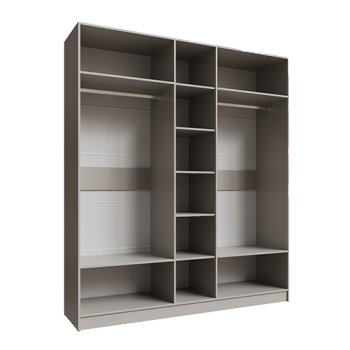 Шкаф Мадрид 2000 мм без зеркала, кашемир (Текс) в Невьянске - nevyansk.mebel-e96.ru