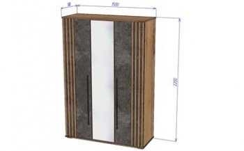 Шкаф 1500 мм 3х створчатый Марракеш (Лин) в Невьянске - nevyansk.mebel-e96.ru