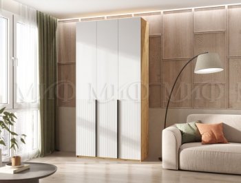 Шкаф 1200 мм Марвэл крафт/белый (Миф) в Невьянске - nevyansk.mebel-e96.ru