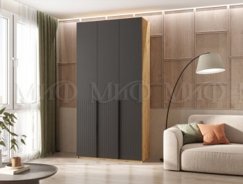 Шкаф 1200 мм Марвэл крафт/графит (Миф) в Невьянске - nevyansk.mebel-e96.ru