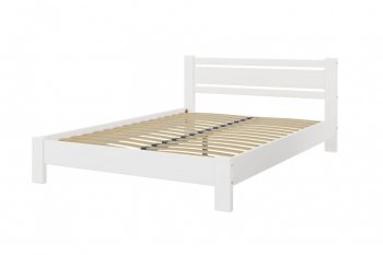 Кровать из массива Милс белый античный (БМ) в Невьянске - nevyansk.mebel-e96.ru