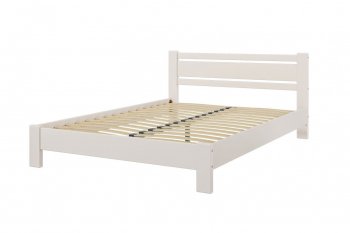 Кровать из массива Милс льняной (БМ) в Невьянске - nevyansk.mebel-e96.ru