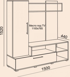 Мини-стенка Линда (Риннер) в Невьянске - nevyansk.mebel-e96.ru