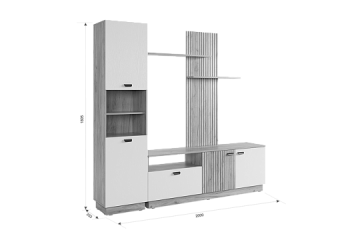 Стенка Моди К1 (Мебельсон) в Невьянске - nevyansk.mebel-e96.ru