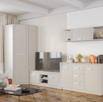 Стенка Монако Кашемир комп.2 (модульная) (БТС) в Невьянске - nevyansk.mebel-e96.ru