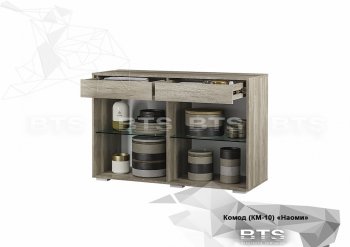 Комод КМ-10 Наоми графит (БТС) в Невьянске - nevyansk.mebel-e96.ru