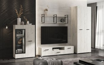 Стенка Нэнси new крафт белый (Миф) в Невьянске - nevyansk.mebel-e96.ru