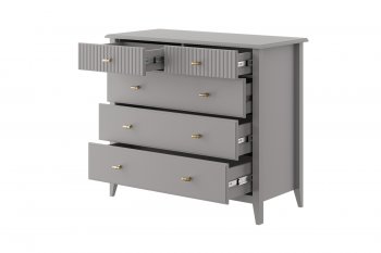 Комод 5 ящиков Никеа антрацит (БМ) в Невьянске - nevyansk.mebel-e96.ru