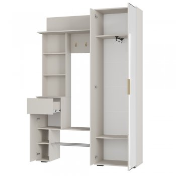 Прихожая Ницца ПР-04 Кашемир (БТС) в Невьянске - nevyansk.mebel-e96.ru