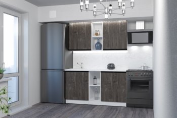 Кухонный гарнитур Ноктюрн нормал 1500 мм (Герда) в Невьянске - nevyansk.mebel-e96.ru