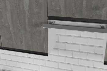 Кухонный гарнитур Ноктюрн мега 2500 мм (Герда) в Невьянске - nevyansk.mebel-e96.ru