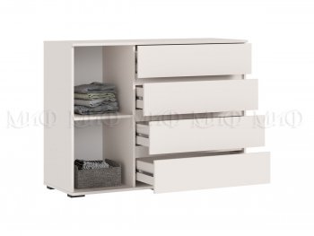 Комод 1 дверь 4 ящика (1200) Норд, кашемир (Миф) в Невьянске - nevyansk.mebel-e96.ru