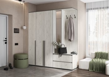 Прихожая Норд+Шкаф 1200, крафт белый (Миф) в Невьянске - nevyansk.mebel-e96.ru