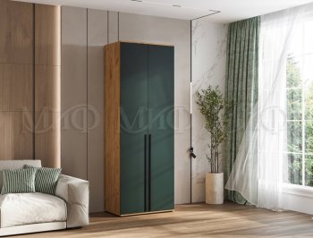 Шкаф 800 мм 2-х ств. Норд крафт/изумруд (Миф) в Невьянске - nevyansk.mebel-e96.ru | фото